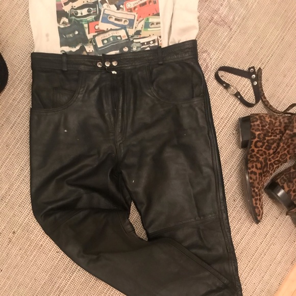 Long leather pants - Picture 4 of 9